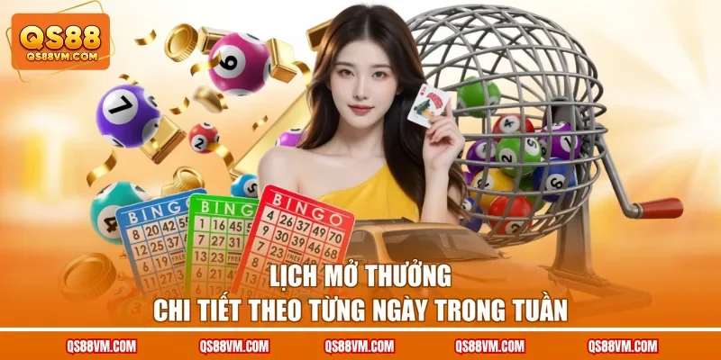 Lịch mở thưởng chi tiết theo từng ngày trong tuần